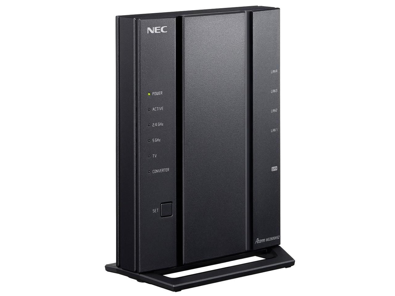 【新品・2営業日で発送】NEC 日本電気 PA-WG2600HS2 G17 Aterm 無線LANルーター IEEE802.11a／b／g／n／ac 4ポート WPA／WPA2／WPA3／WEP