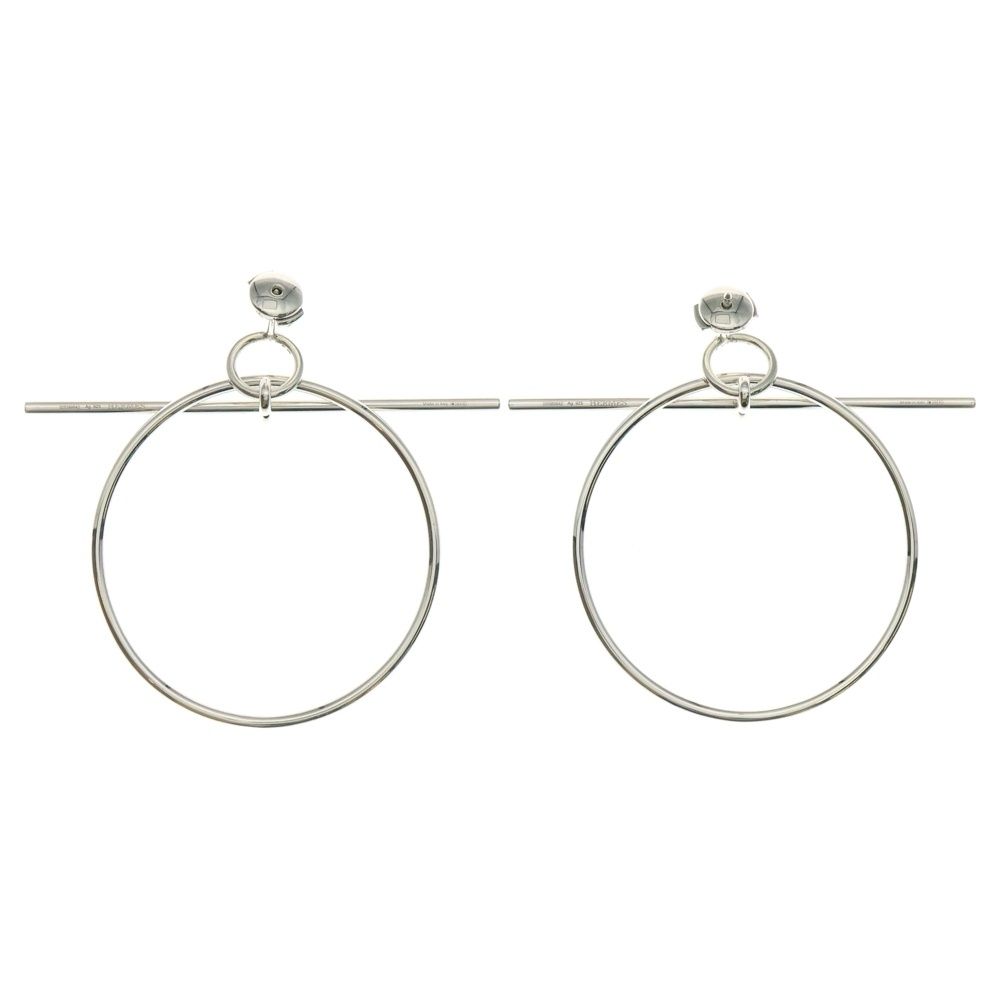 HERMES エルメス ループMM ピアス シルバー Ag925 SV