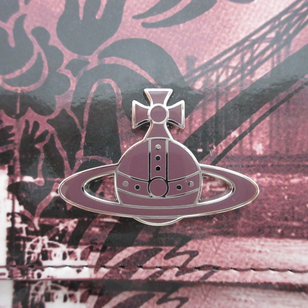 未使用 Vivienne Westwood ヴィヴィアンウエストウッド LONDON BRIDGE レザー オーブ がま口 コンパクトウォレット 財布 セピア レディース 古着 中古 USED Vivienne Westwood - 未使用 Vivienne Westwood ヴィヴィアンウエスト