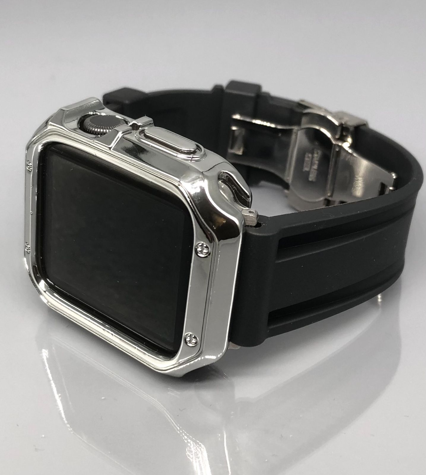 42mm 黒色 メタル ラバー カスタムセット apple watch メタル | ito 