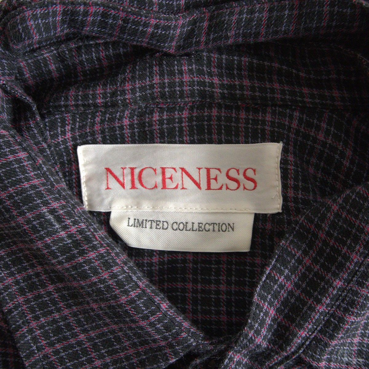雰囲気抜群】NICENESS【21SS MILLER SHIRT】L ナイスネス チェック 