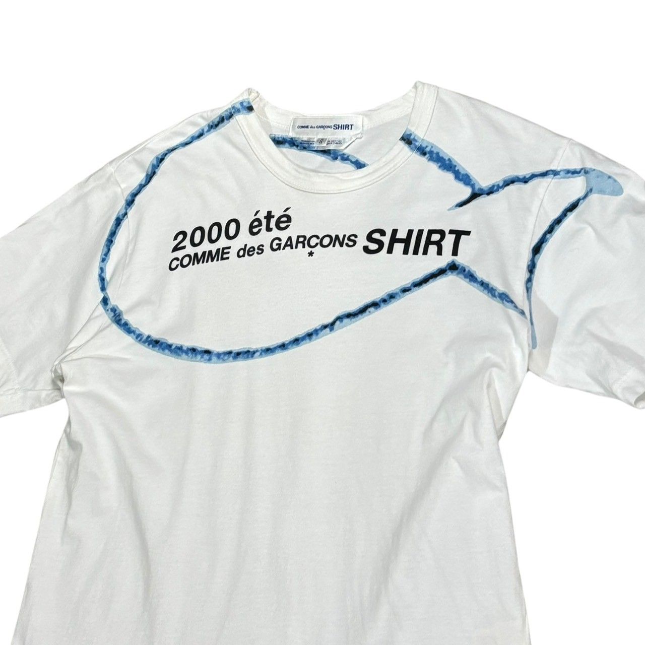 COMME des GARCONS 国内発送 フロントロゴ Tシャツ ホワイト Comme Des Garçons Play ロゴ Tシャツ | ホワイト | FARFETCH JP