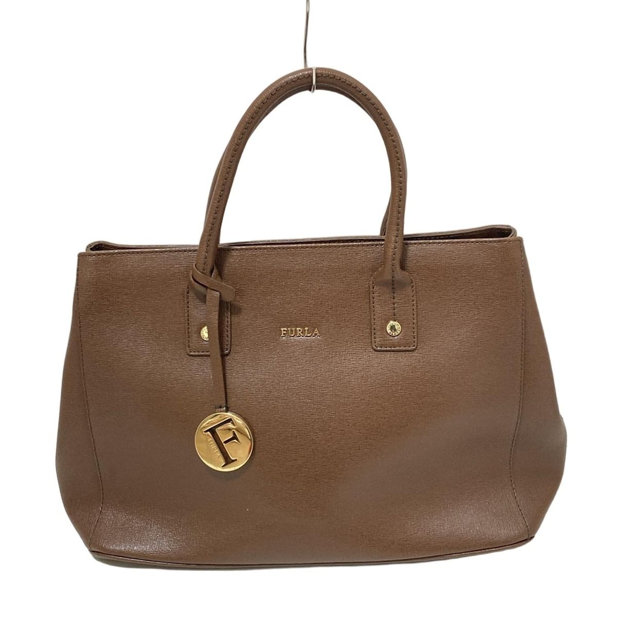 FURLA フルラ トートバッグ - ダークブラウン レザー