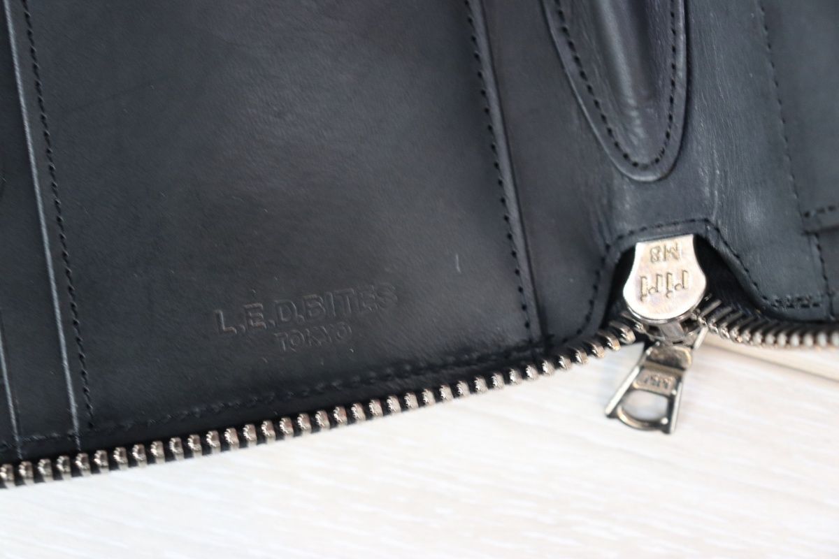 L.E.D.BITESエルイーディーバイツ新品メンズブライドルブルームレザー 