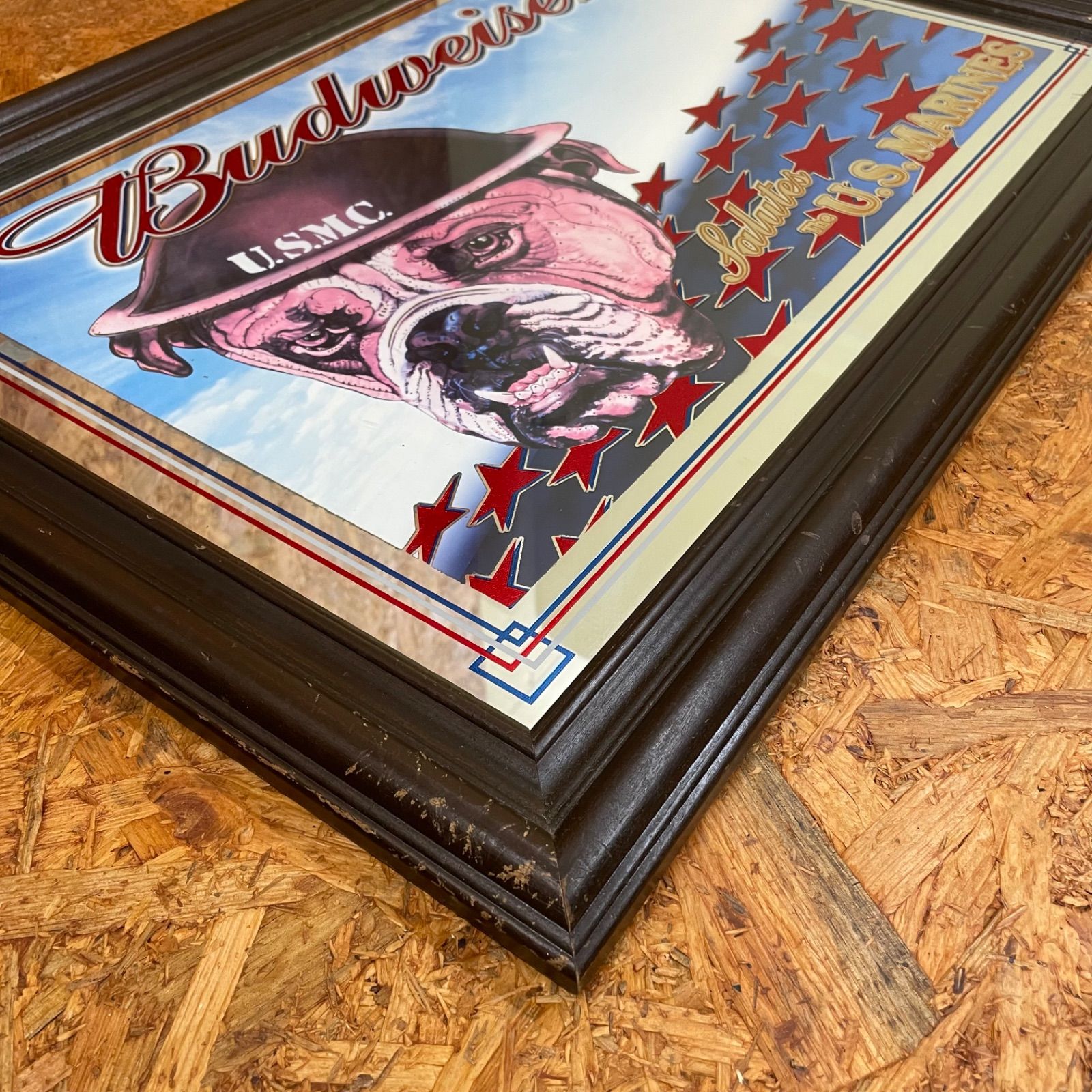 Budweiser パブミラー U.S.M.C. U.S.marines バドワイザー