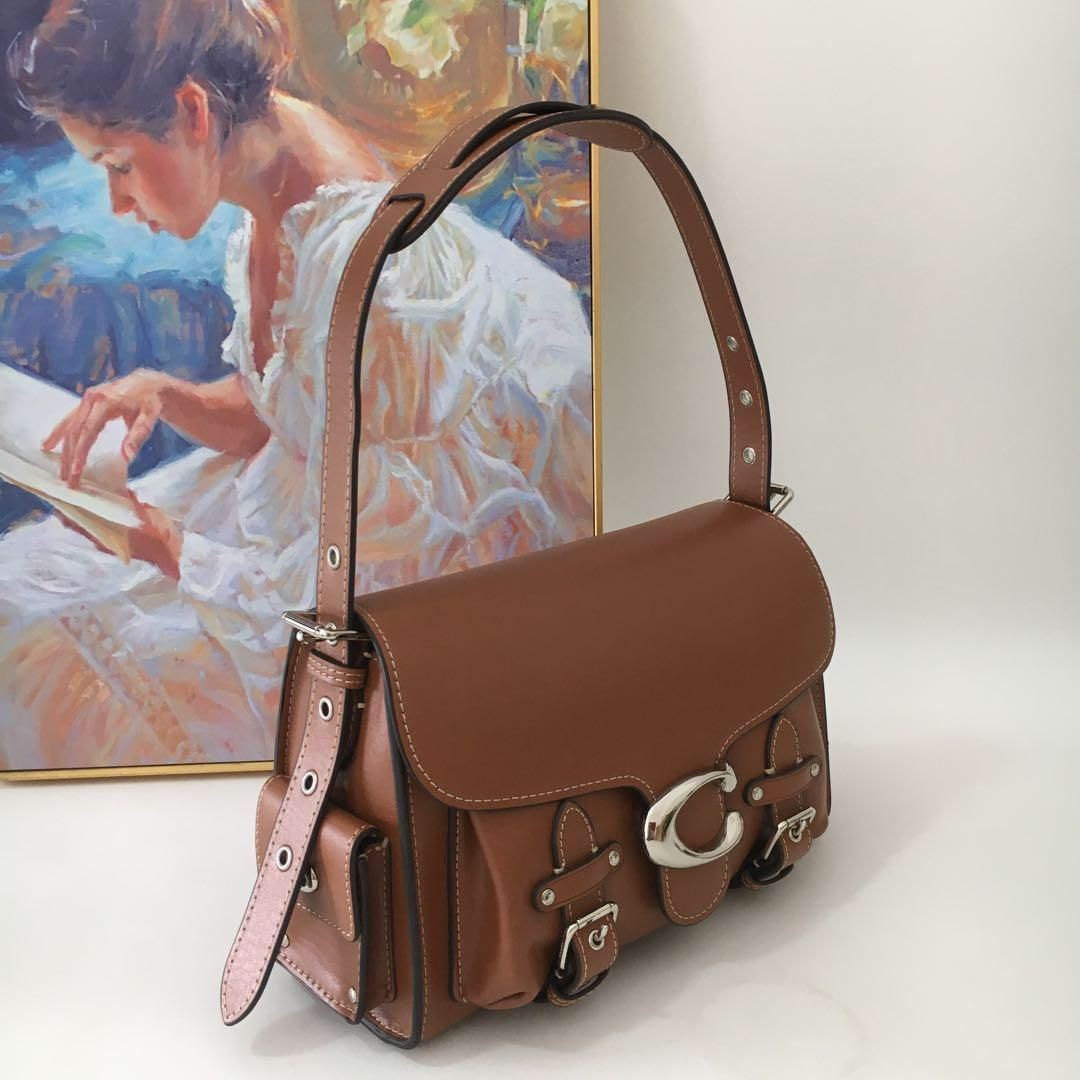 新品コーチ cargo soft tabbyレザー ハンドバッグ CT721 レディース  