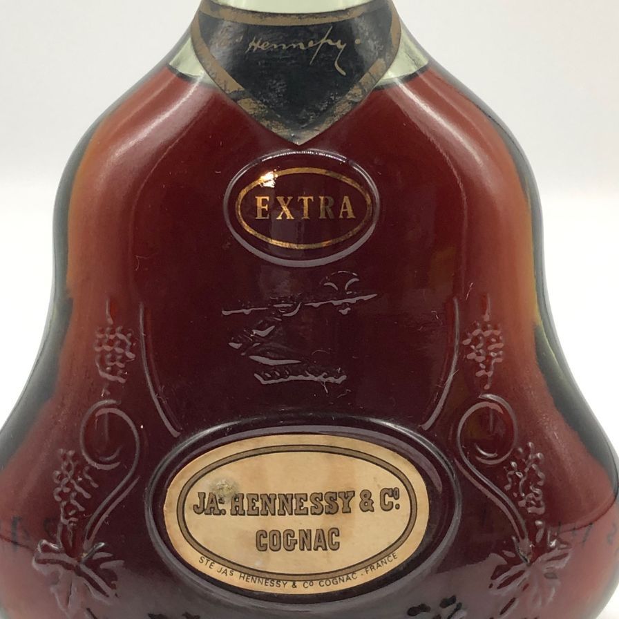 ジャズヘネシー　グリーンボトル ヘネシー X.O JA's表記 金キャップ グリーンボトル - お酒買取