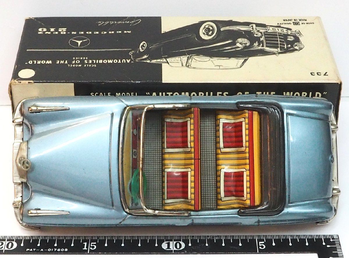 旧バンダイ【メルセデス ベンツ250 青】ブリキ自動車tin toy car箱付 旧バンダイ【メルセデス ベンツ250 青】ブリキ自動車tin toy car