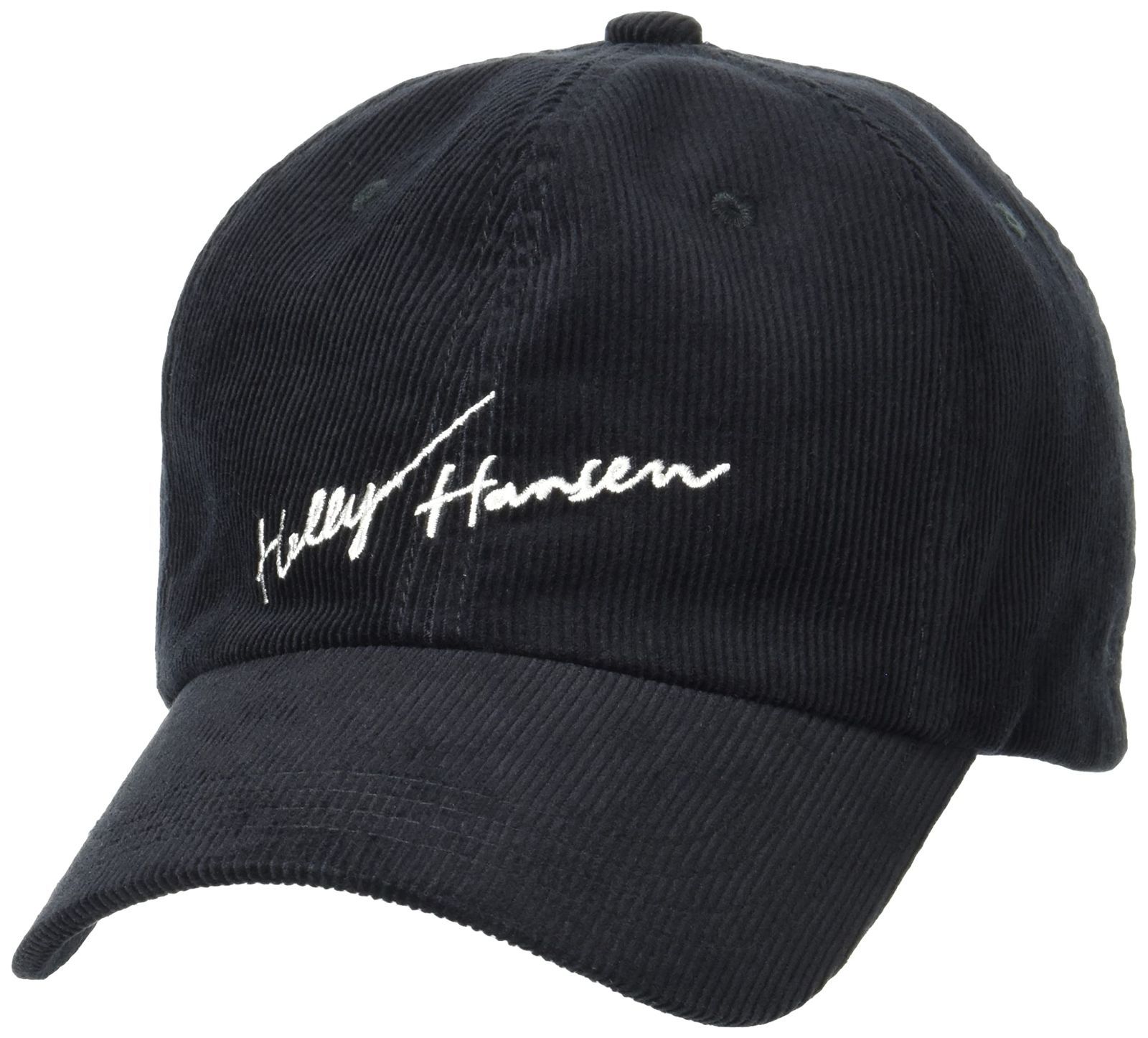 Size:Free Size_Color:ブラック [ヘリーハンセン] キャップ CAP 帽子 ロゴ 深め メンズ レディース おしゃれ コーデュロイロゴキャップ ユニセックス HC92151 ブラック FREE SIZE