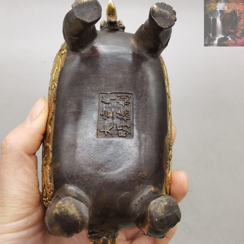 銅細工 <!-利用不可文字-!>金盤竜香炉 室内香炉 香道具 装飾品 工芸品