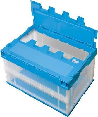 2営業日で発送 積水テクノ成型 積水 フタ一体ロック付きオリコン青 code 4983165