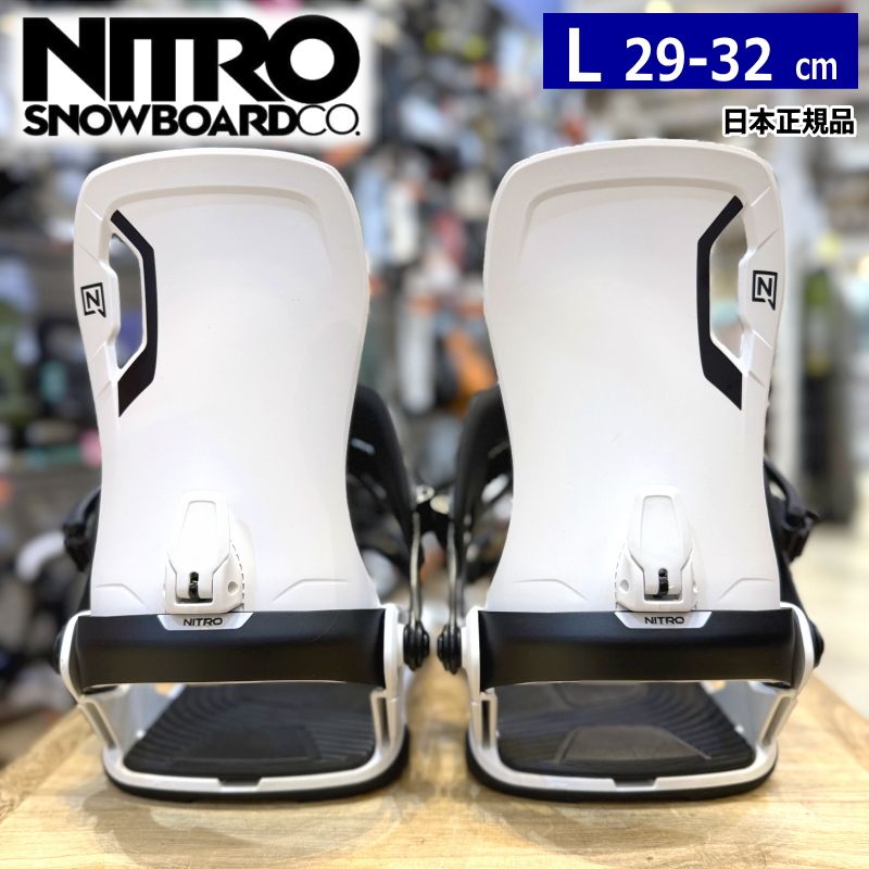 25-26 NITRO TALENT ｶﾗｰ White Lｻｲｽﾞ ナイトロ メンズ スノーボード バインディング 日本
