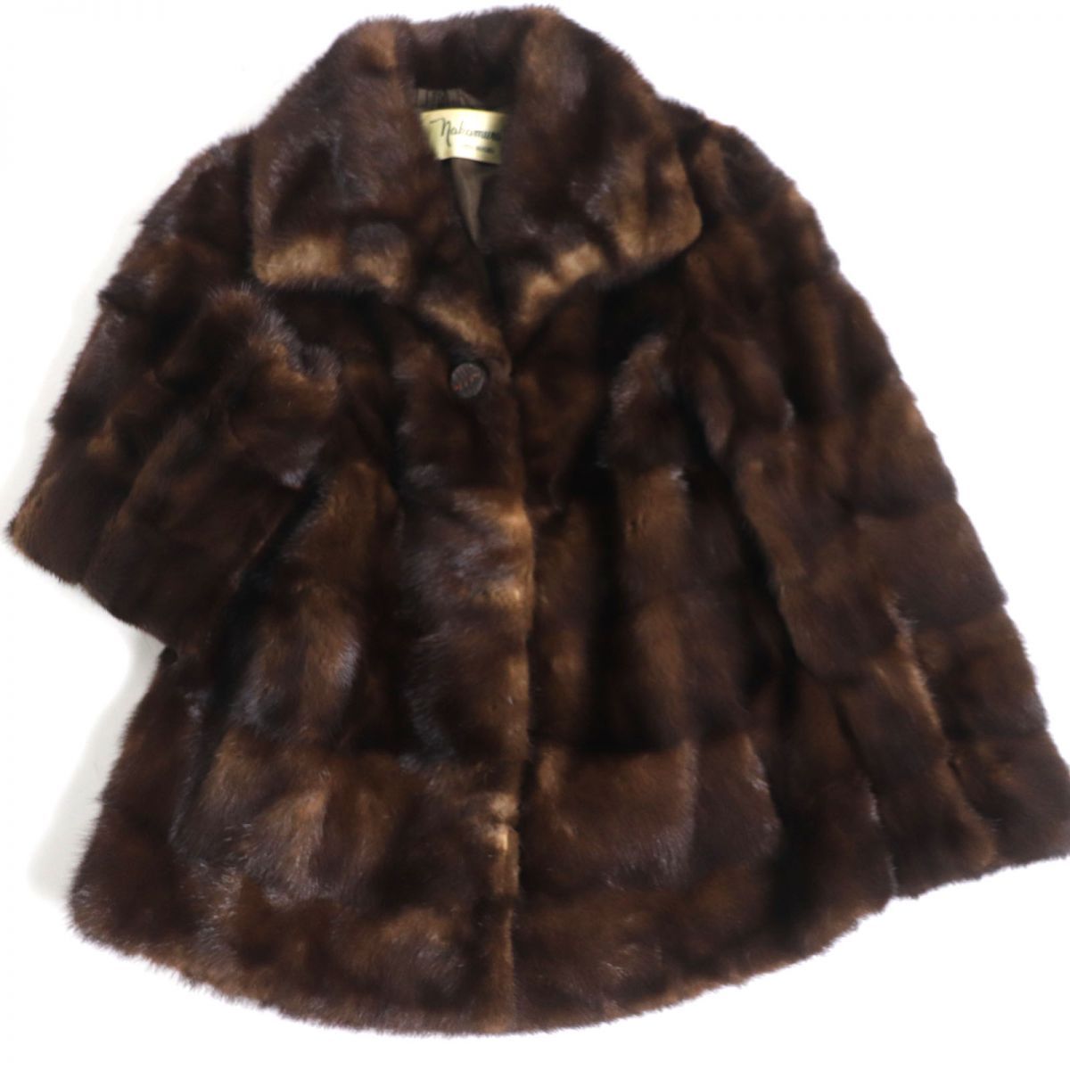 美品✨Nakamura Fur　ナカムラファー　MINK　ミンク　本毛皮コート 良品▽Nakamura Fur ナカムラファー MINK ミンク 本毛皮コート