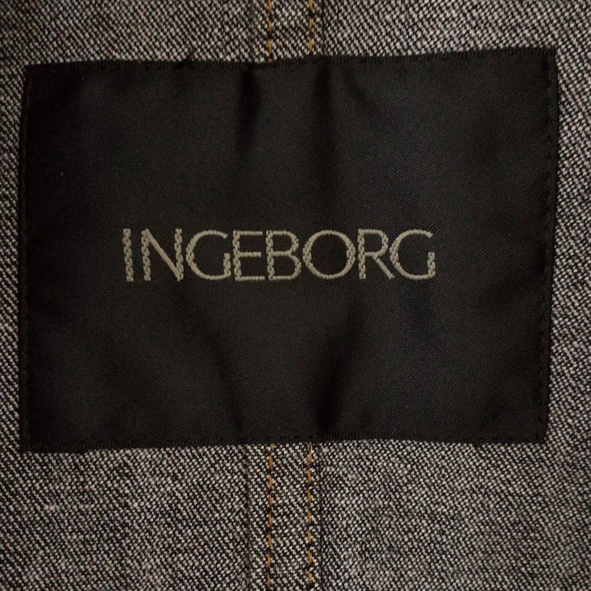 インゲボルグ INGEBORG サイズ11 M 黒×ダークグレー レディース フリル/リボン/ボーダー 美品 ワンピース INGEBORG - INGEBORG(インゲボルグ) カーディガン サイズ11 M