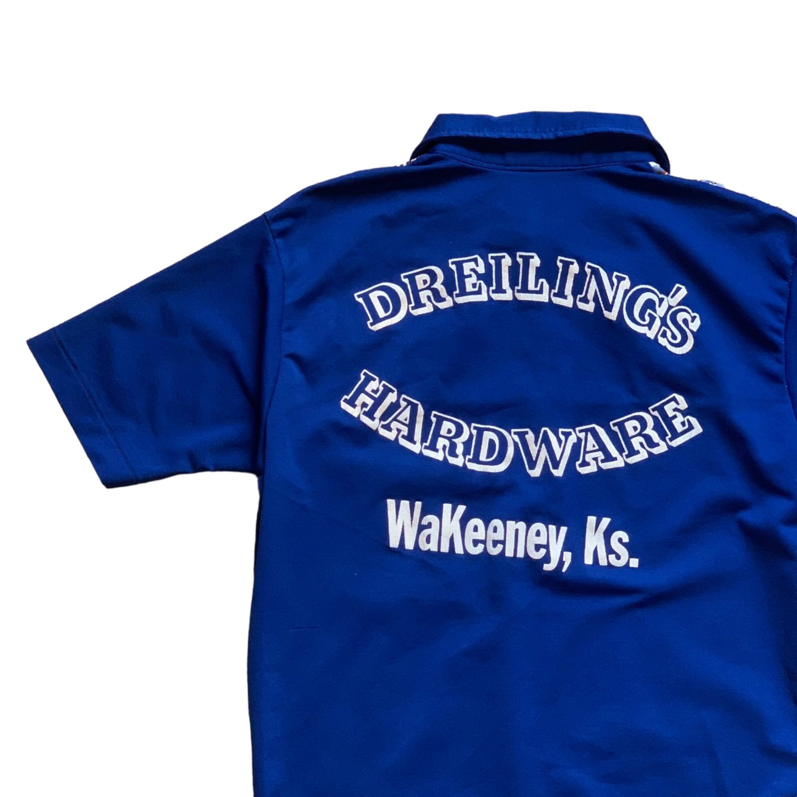 キングルイ　ビンテージ ボーリングシャツ　　刺繍　ハーフジップ　70s 70's Half Zip Bowling Shirts 70年代 ハーフジップ ボーリング