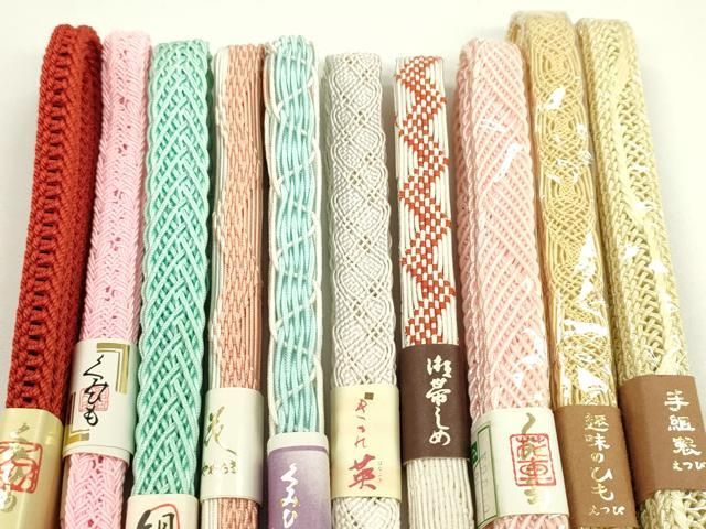帯締め10本セット 長尺あり