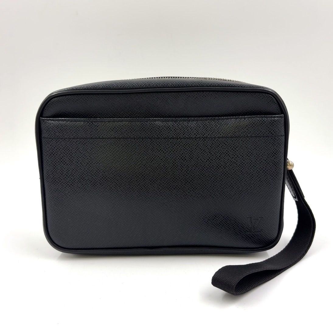 LOUIS VUITTON カルガ タイガ タイガ アルドワーズ レザー ブラック クラッチバッグ シルバー M30812