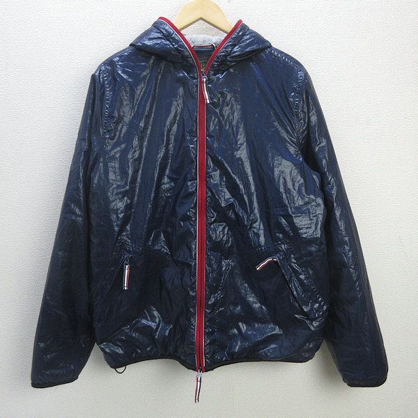 G■ビームス/BEAMS HEART ナイロンジャケット/中綿【XL】紺/men's/59【中古】■