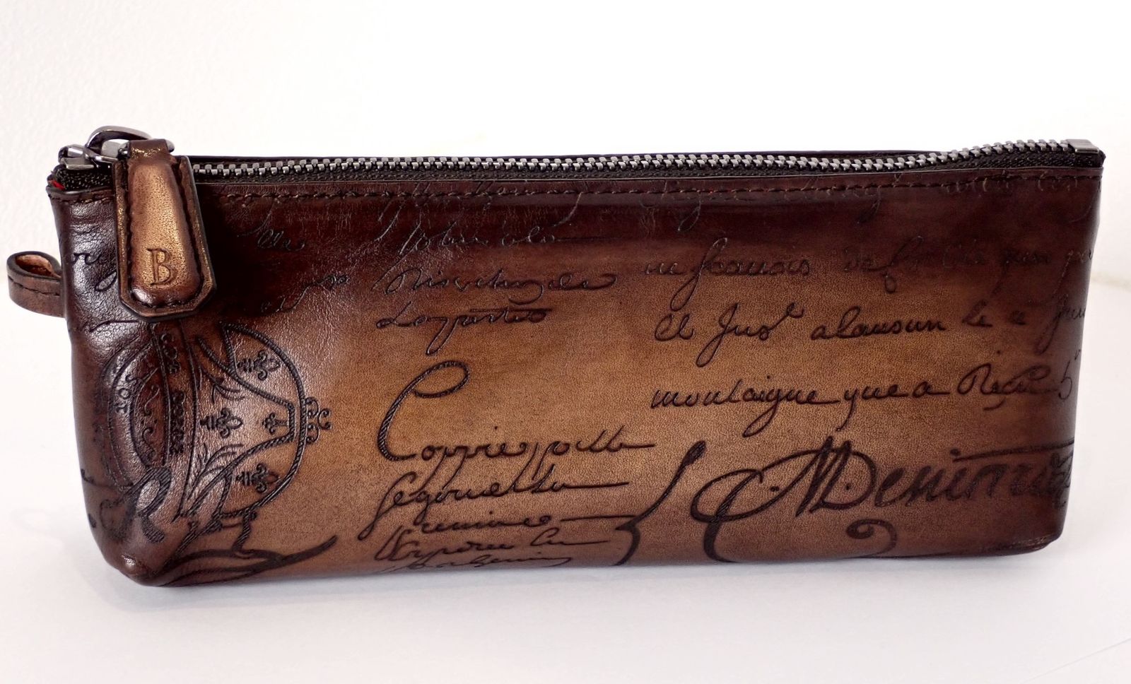 ベルルッティ　筆箱 未使用 Berluti(ベルルッティ) カリグラフィ レザー ペンケース