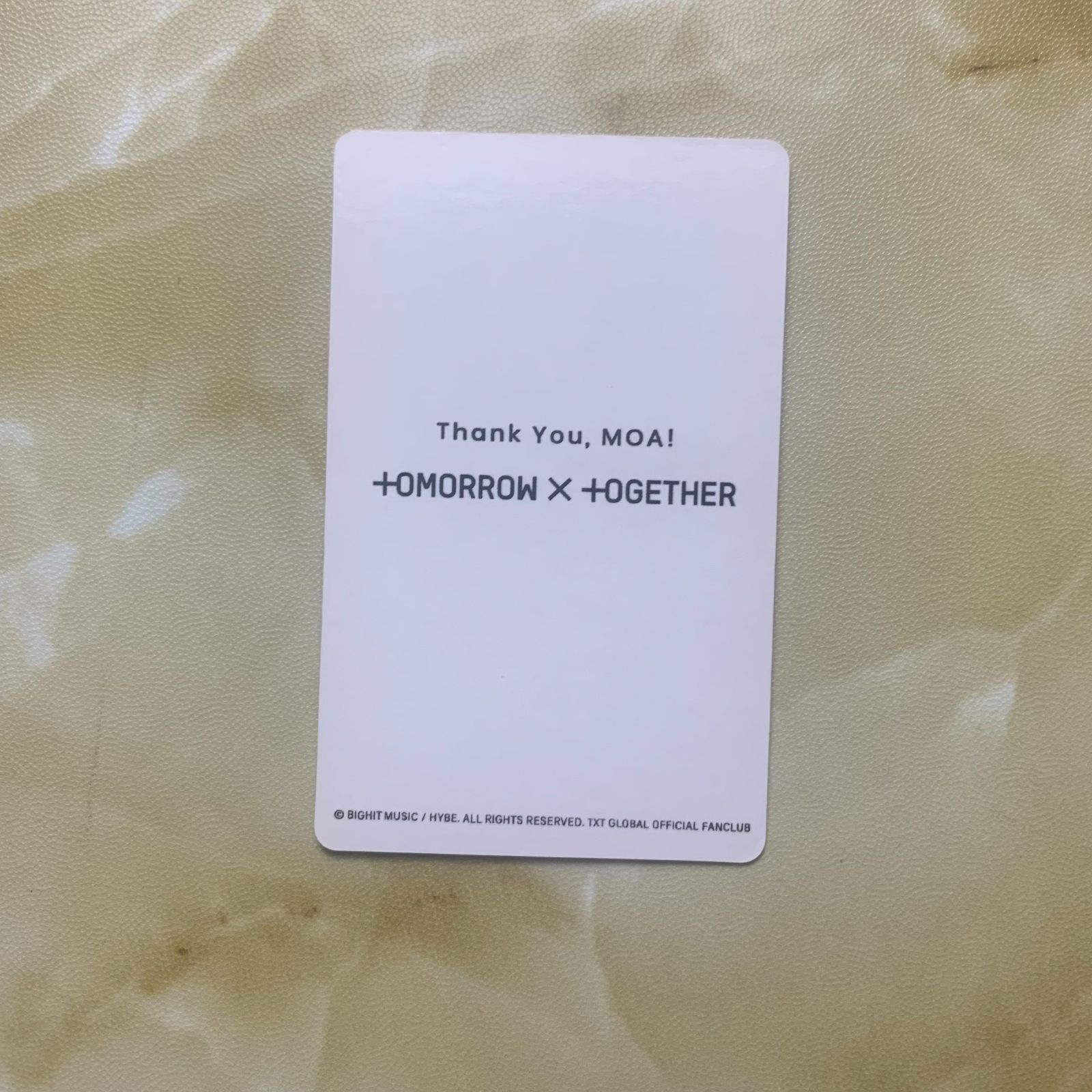 TOMORROW X TOGETHER TXT アンケート 2021 FC 限定 会員 TAEHYUN