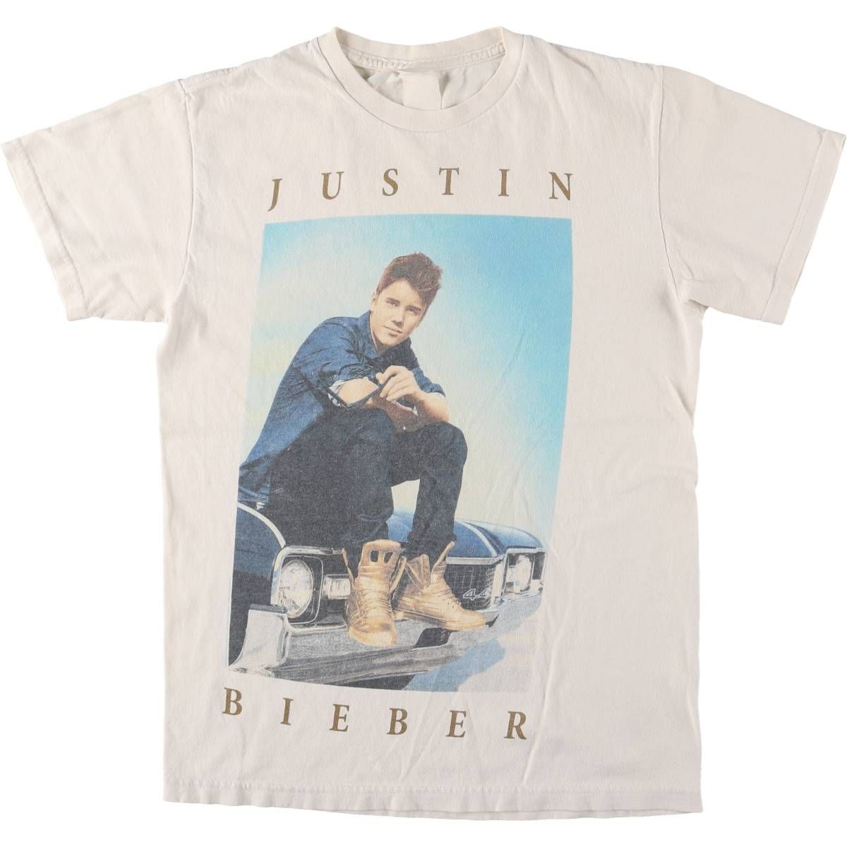 古着 JUSTIN BIEBER ジャスティンビーバー バンドTシャツ バンT レディースM相当|eaa537238
