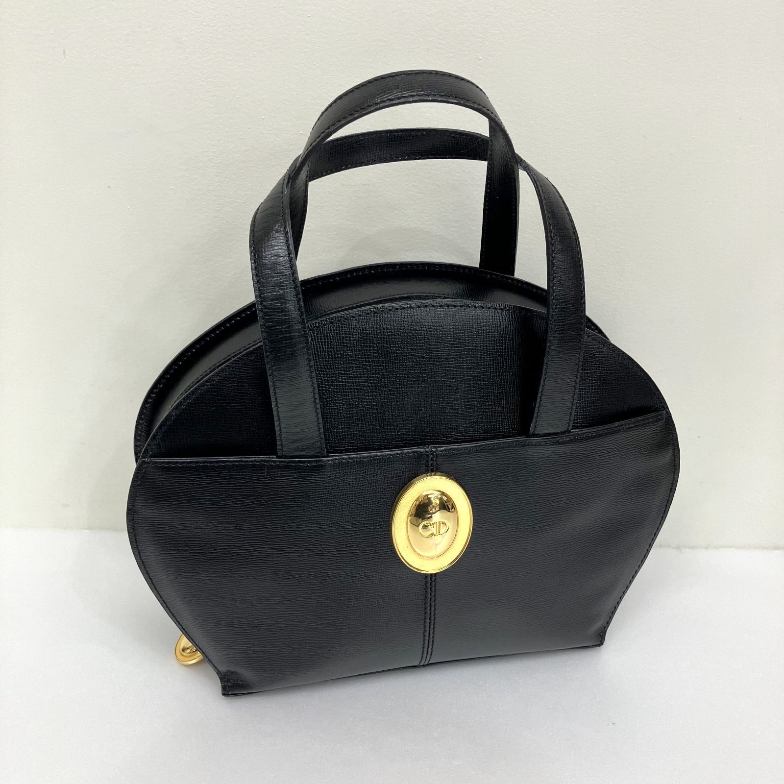 Dior ディオール ビンテージ オーバルロゴ 2WAY ハンドバッグ 