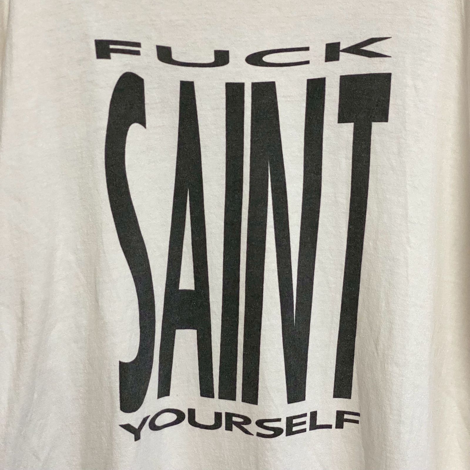 SAINT Mxxxxxx FUCK YOURSELF セントマイケル ファックユアセルフ 白