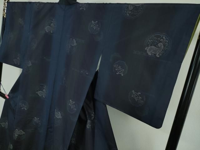 平和屋本店□極上 本場大島紬 兎と亀 逸品 DZAA3145kh5 - メルカリ