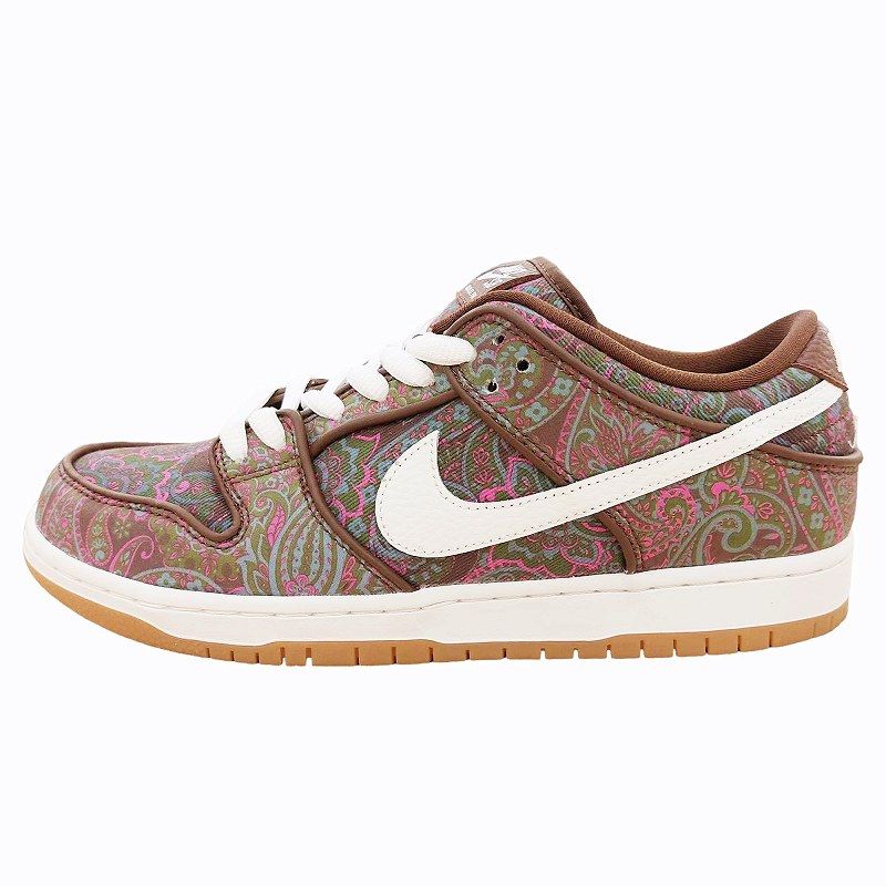 ナイキ NIKE SB DUNK LOW PRO PRM Brown Paisley ダンク ロー PRM スニーカー シューズ ペイズリー柄  DH7534-200 茶 ブラウン マルチカラー US9.5 27.5cm 0630 - メルカリ