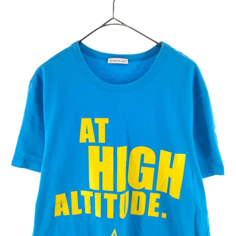 MONCLER (モンクレール) MAGLIA T-SHIRT AT HIGH ALTITUDE. プリントT 