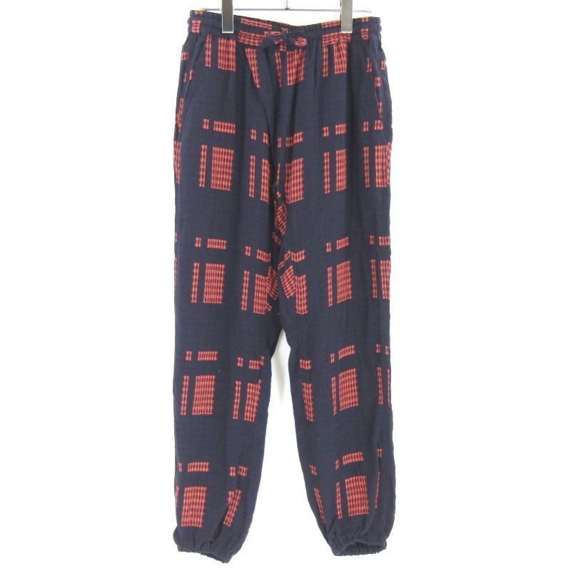 Needles ニードルズ SAMUE PANT OT107 ギンガム 作務衣パンツ ウィメンズ レディース ネイビー 1 65008598