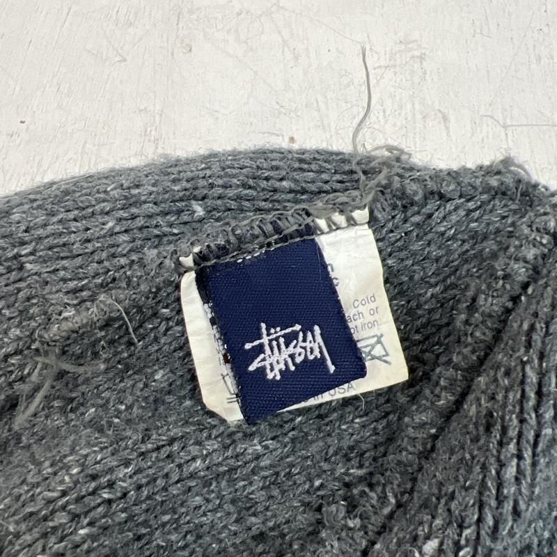 STUSSY ステューシー 帽子 ニット帽 USA製 old ボーダー ビーニー