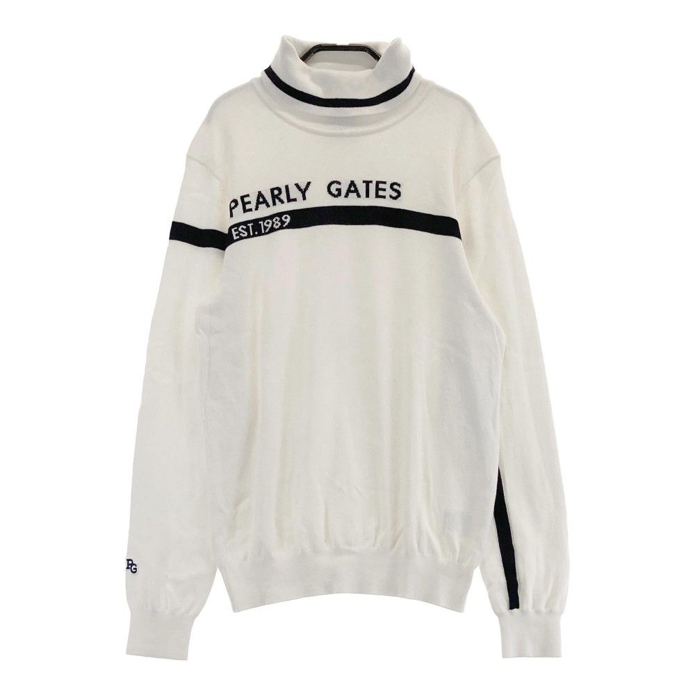 サイズ 4 PEARLY GATES パーリーゲイツ ニットセーター ホワイト系 240101446635 ゴルフウェア メンズ ストスト