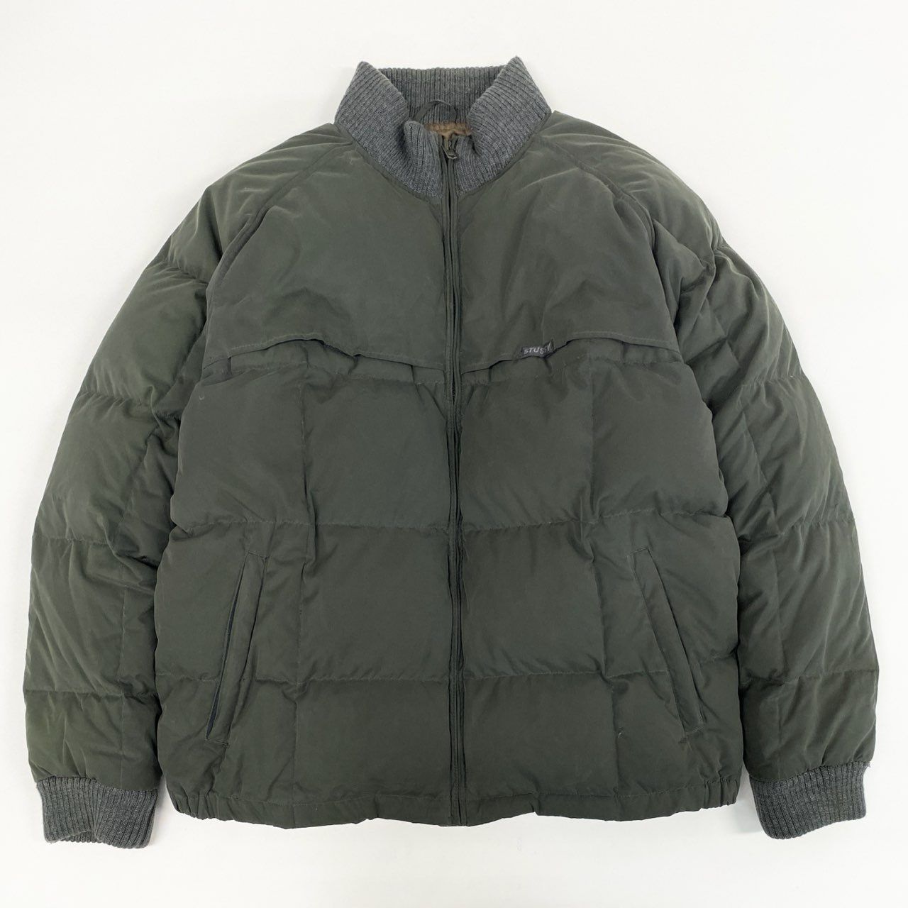 old stussy 90s ビンテージ　トラックジャケット　カーキ　ジャージ old stussy 90s ビンテージトラックジャケットカーキジャージ