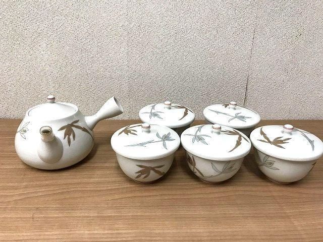 未使用 有田焼 深川製磁 花蘭 急須茶器 0200-610 6点 急須 湯呑茶碗