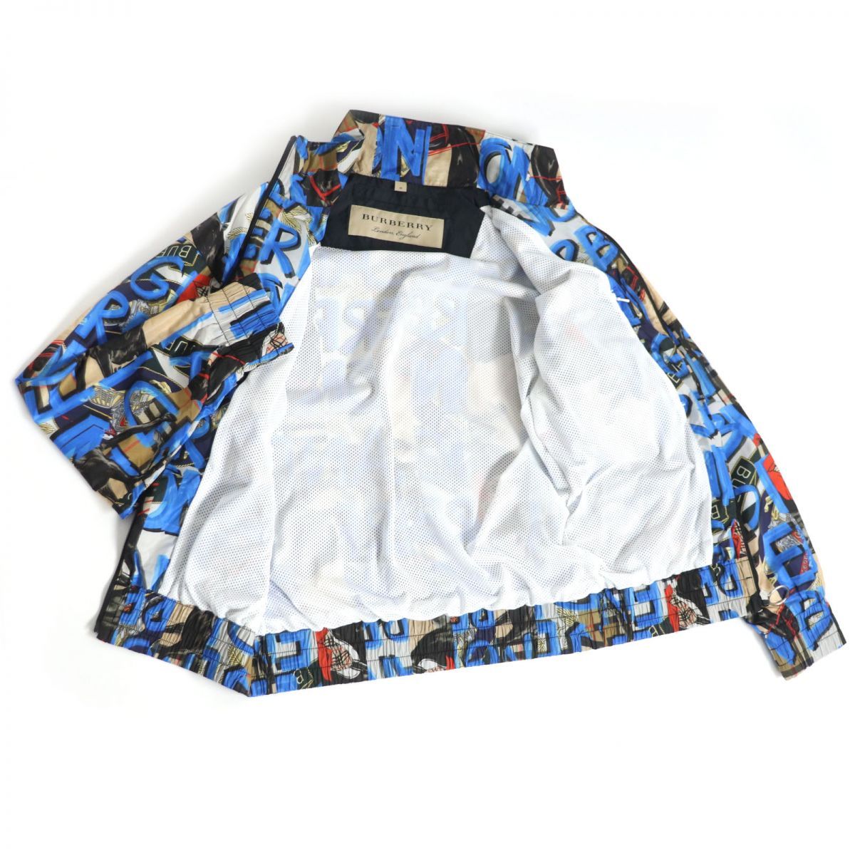 18AW バーバリー グラフィティスカーフプリント トラックジャケット BURBERRY - 18AW バーバリー グラフィティスカーフプリント トラック