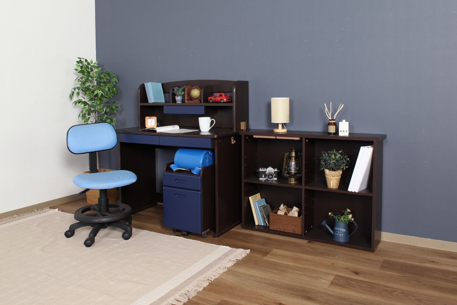 C/D:29926] くみかえデスク ユッカ BR／NV - メルカリ