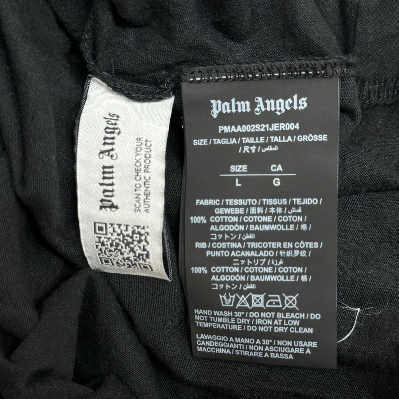 国内正規 Palm Angels バックロゴプリント オーバサイズ Tシャツ