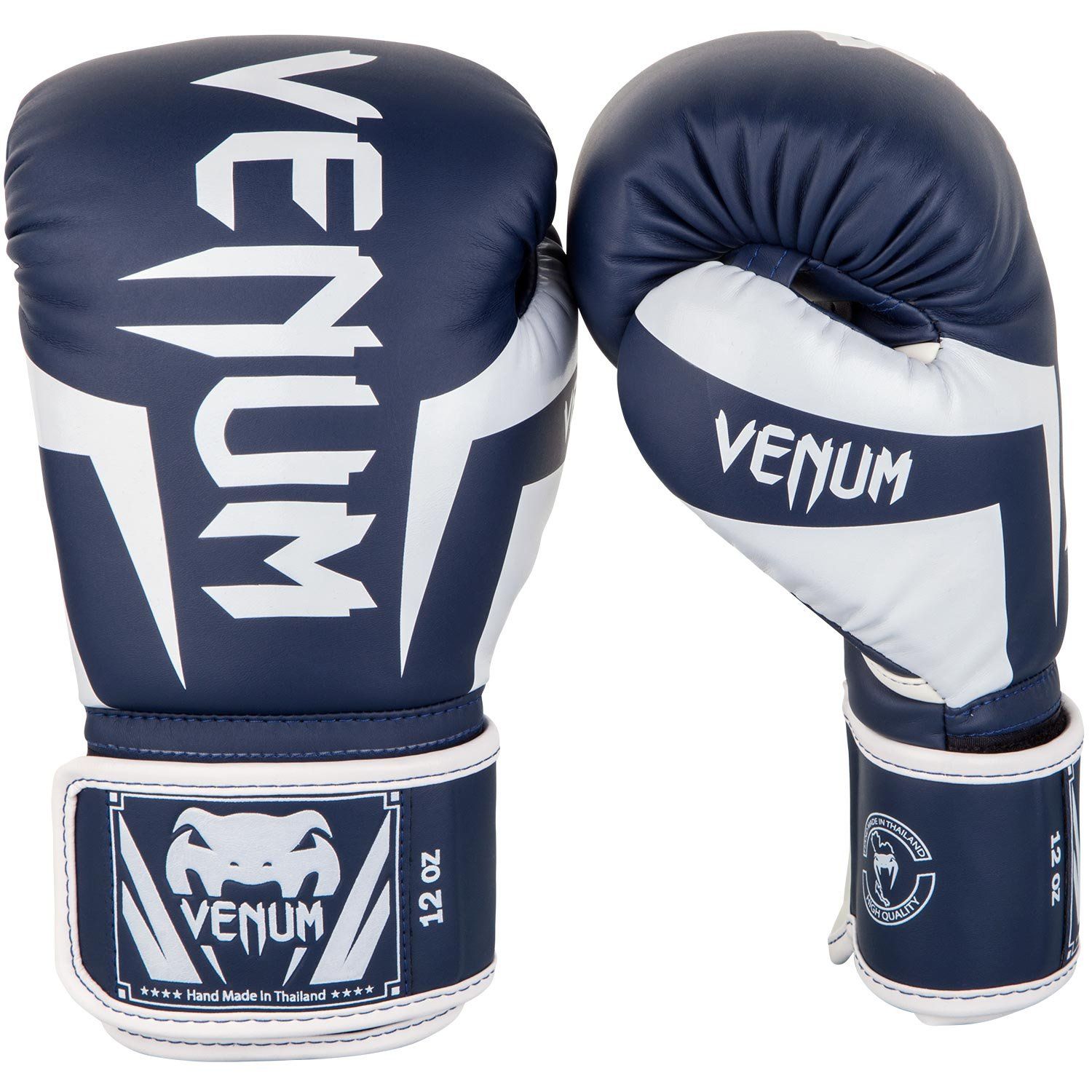 VENUM [ヴェヌム] ボクシンググローブ Elite - エリート（ネイビーブルー/白） (10oz) 