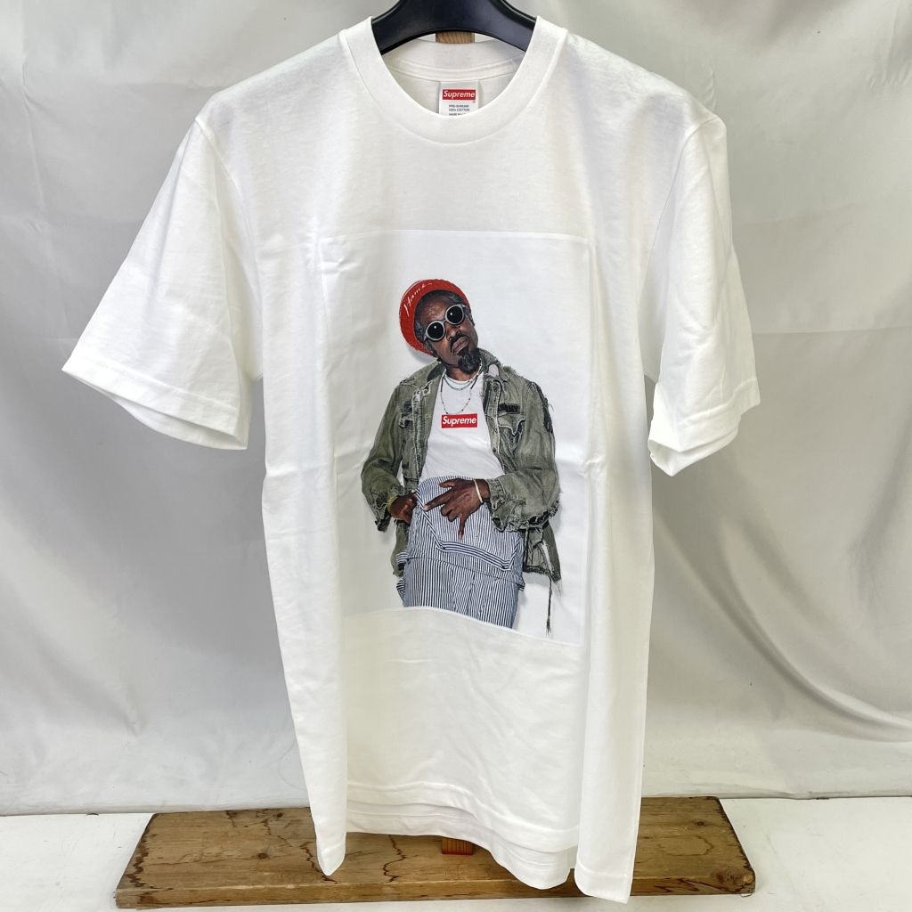 01w-0120 〇 Supreme シュプリーム Andre 3000 Tee 半袖Ｔシャツ ホワイト Ｓサイズ 【中古品】 - メルカリ