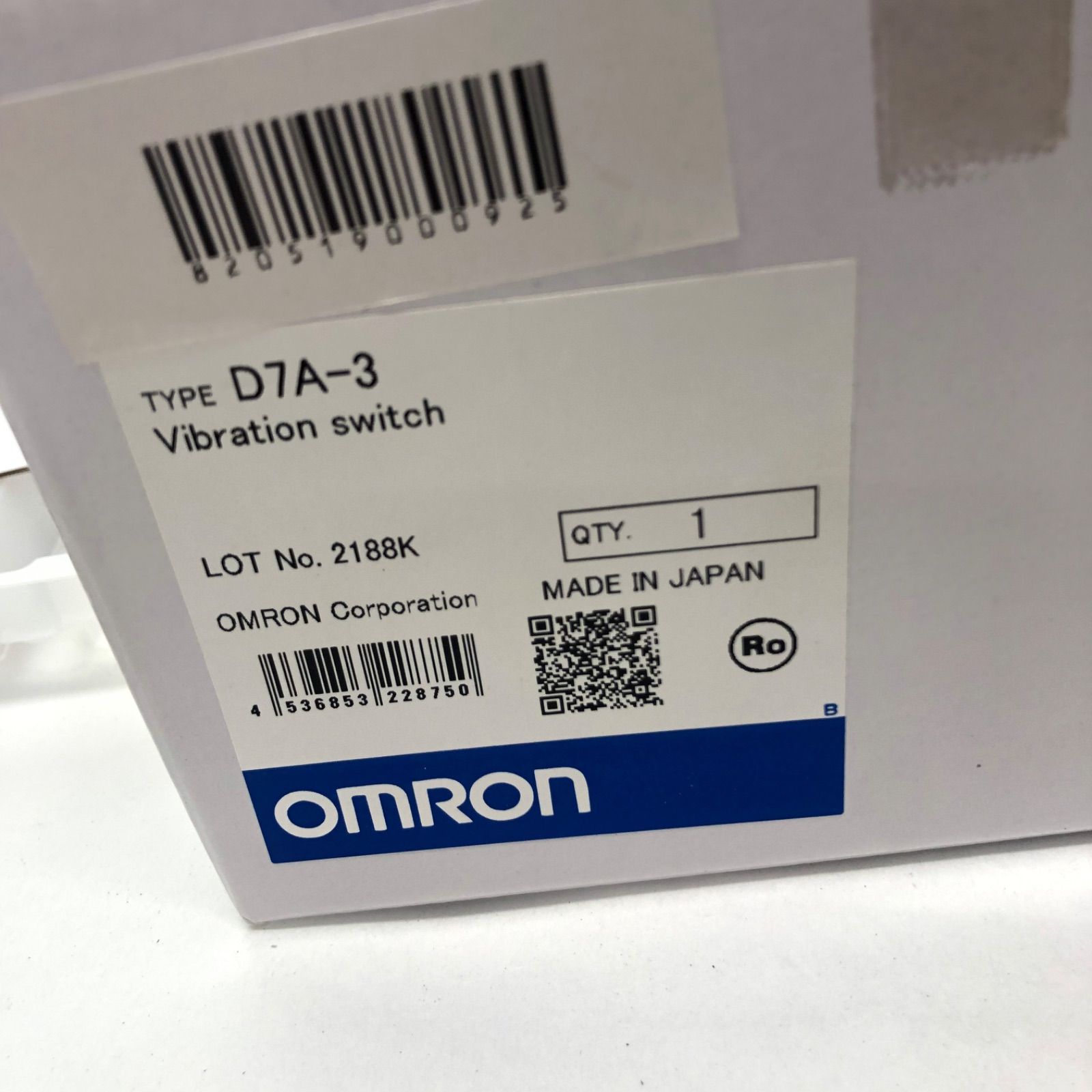 OMRON(オムロン) 自動水平感震器 D7A-3 E0619B - メルカリ