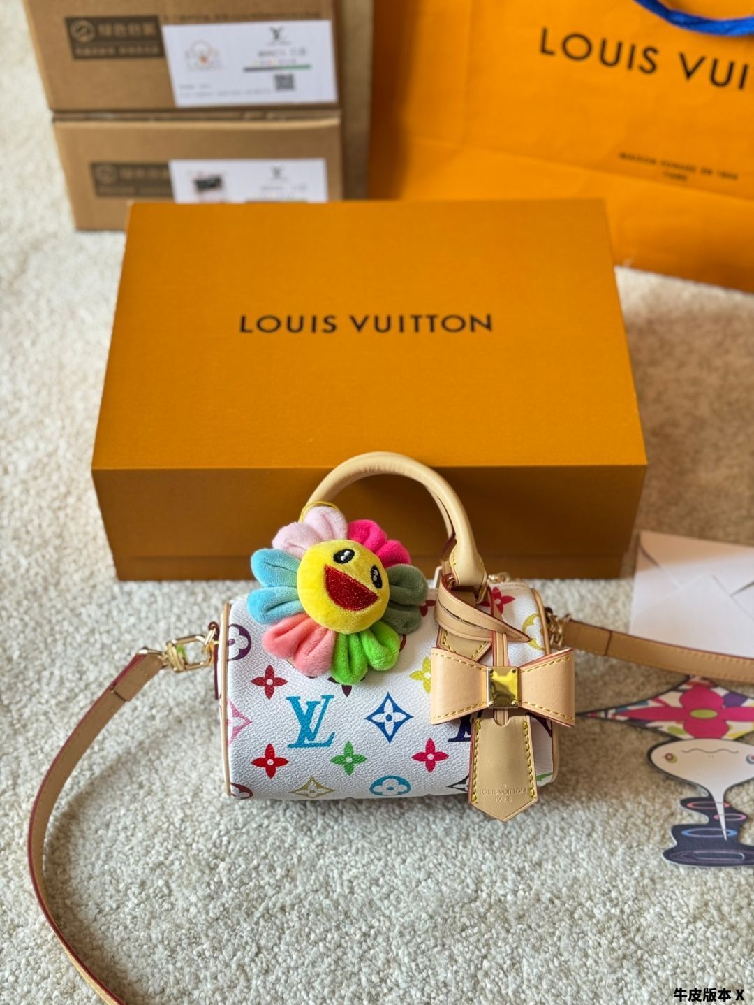 【小物収納/チャームにも】Louis Vuitton×村上隆 Micro Speedy 小物収納/チャームにも】Louis Vuitton×村上隆 Micro Speedy