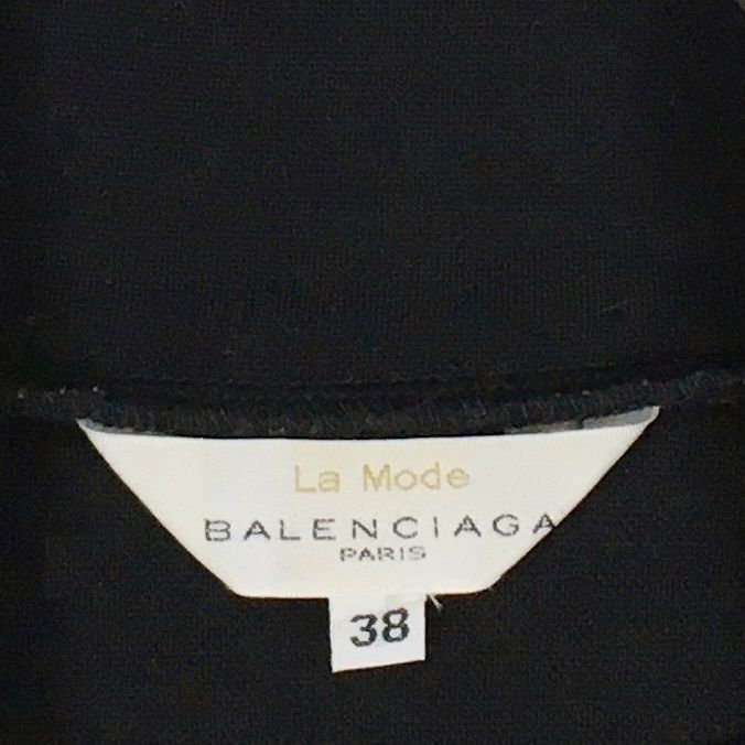 La Mode BALENCIAGA ウール ハイネック ニットプルオーバー 黒