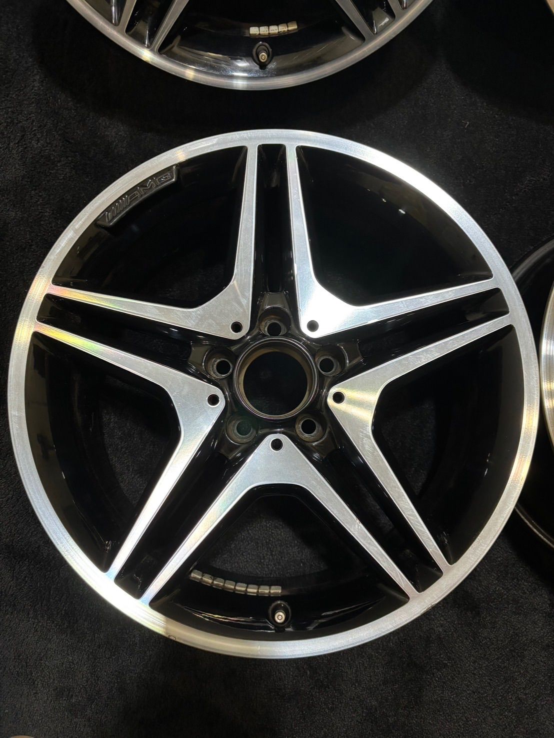 ☆ベンツ AMGライン 純正 18インチ 7.5J +52 112 5H アルミ