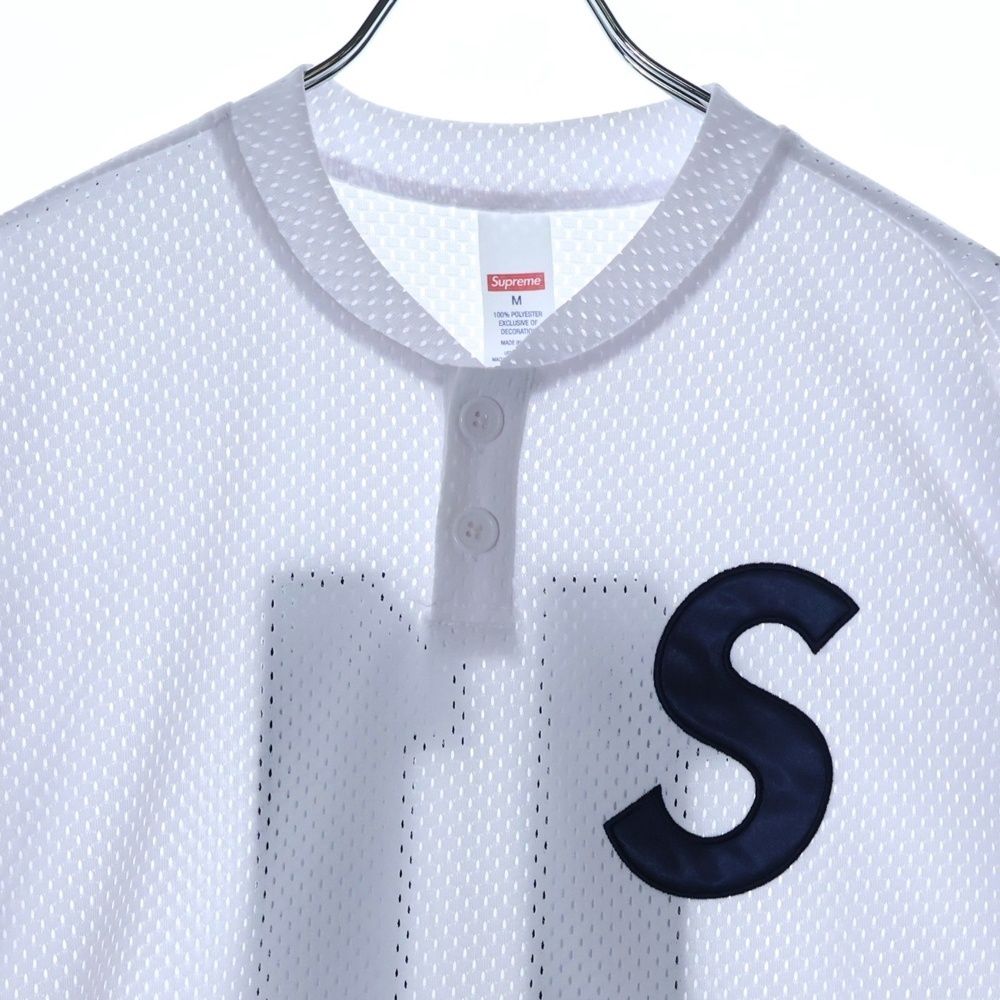 SUPREME (シュプリーム) 25SS S Logo Baseball Henleyメッシュ S