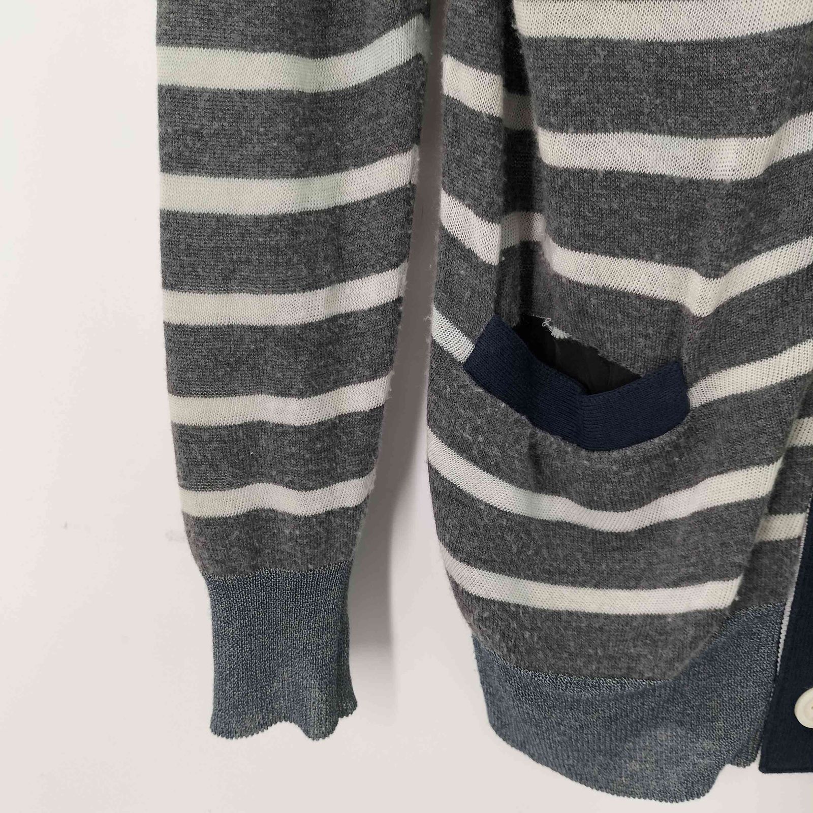 サカイ Sacai ボーダー ウール混カーディガン メンズ JPN：M - メルカリ