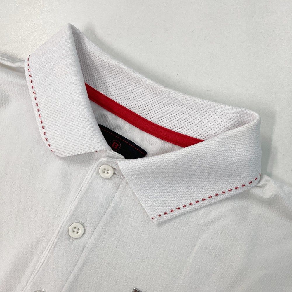 ブリーフィング　BRIEFING 半袖ポロシャツ　ホワイト白　M サイズ：M BRIEFING GOLF ブリーフィング 2023年モデル 半袖ポロシャツ