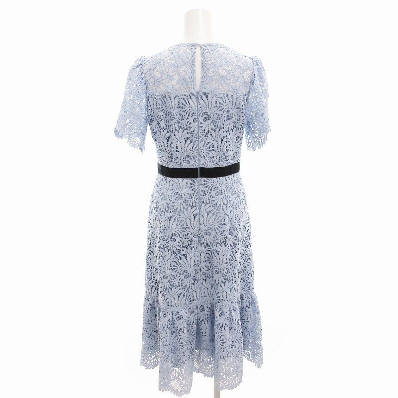 セルフォード CELFORD リーフレース ワンピース ロング 半袖 34