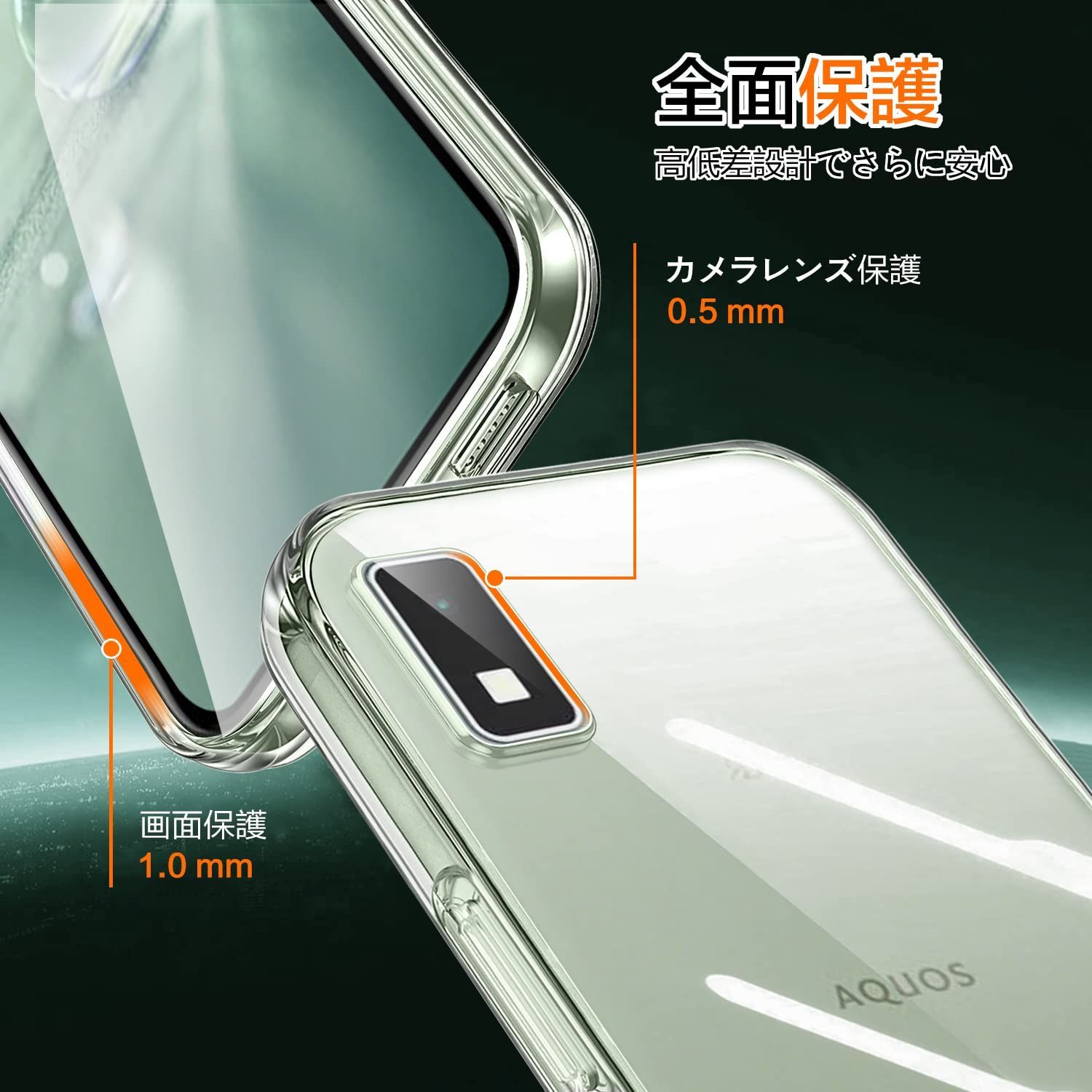 Sharp AQUOS wish 用 ケース クリア ショルダー AQUOS wish2 用 スマホケース SHG06 SH-51C SH-M20  ケース 肩掛け 斜めかけ 縄掛け ケース ストラップ付き スマホケース 透明 TPU アクオスwis メルカリ