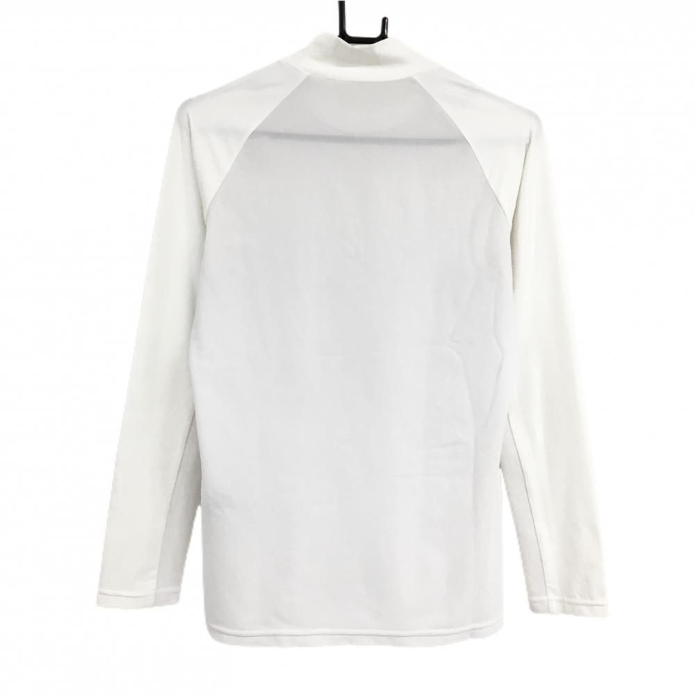 超美品】セントアンドリュース 長袖ハイネックシャツ 白 身頃メッシュ